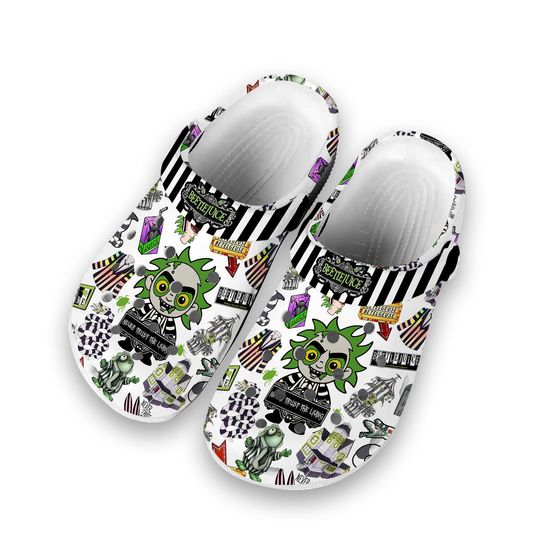 Discover Beetlejuice Casual Shoes, Halloween Beetlejuice Horror clogs
