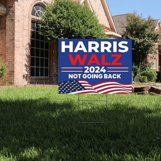 Discover Harris Walz 2024 Obviously Yard Sign