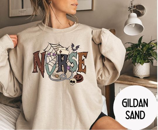 Discover Spooky Nurse Sweatshirt - Halloween Gift