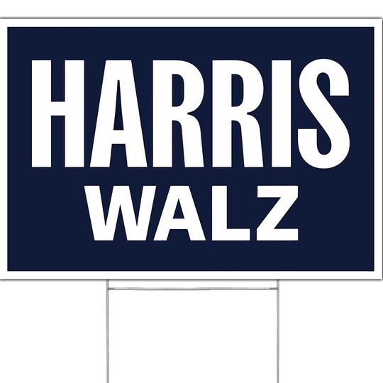 Discover HARRIS WALZ 2024 campaign logo Sign