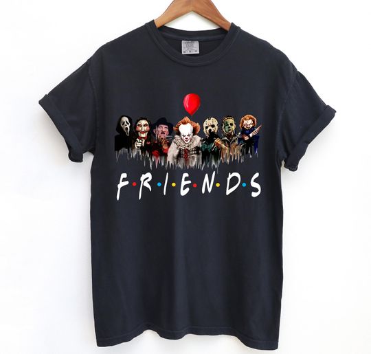 Discover Horror Characters Friends Sweatshirt, Halloween Horror Characters