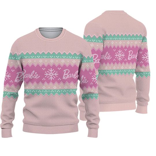 Discover Barbie Custom Name Ugly Christmas Sweater