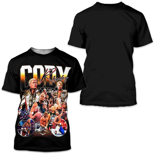 Discover Bootleg Vintage 90s Style Cody Rhodes T-Shirt. Wrestling Entertainment Shirt