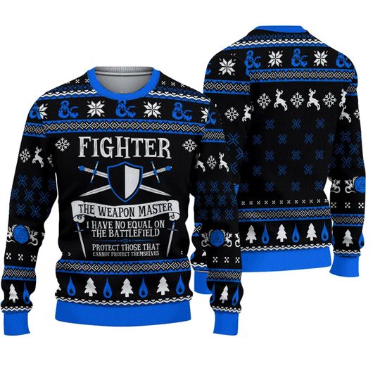 Discover DnD Classes Collection Christmas 3D Sweater