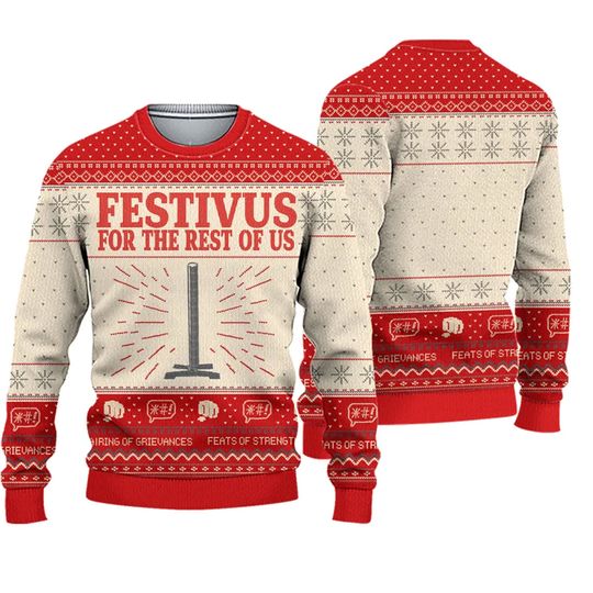 Discover Festivus Seinfeld Movie Love Ugly Christmas Knitted Sweater