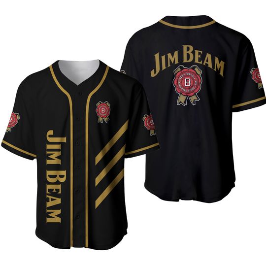 Discover Jim Beam Baseball Jersey, Jim Beam Baseball Shirt, Whiskey Lover