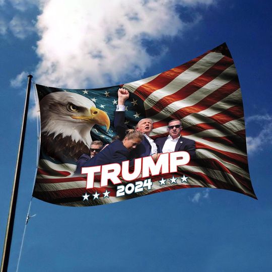 Discover Trump Take America Back 2024 House Flag, Trump Campaign President 2024
