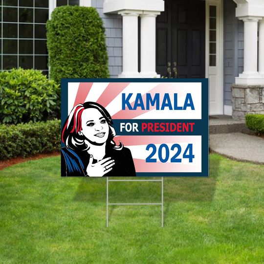 Discover Harris Walz 2024 Yard Sign, Kamala Harris Tim Walz Waltz for President Vote Lawn Sign, Truth Hope Decency Sign