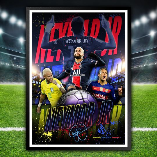 Discover Neymar Jr, Printable Wall Art Poster