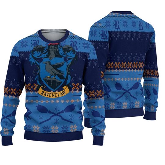 Discover Christmas Ravenclaw House Ugly Sweater