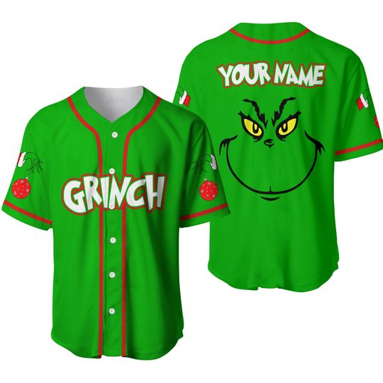 Discover The funny character Custom Baseball Jersey Merry Grin Personalized Gift