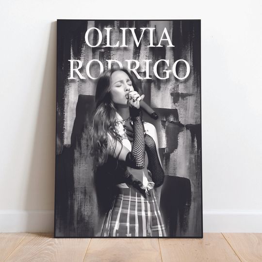 Discover Olivia Rodrigo, Black and White Poster