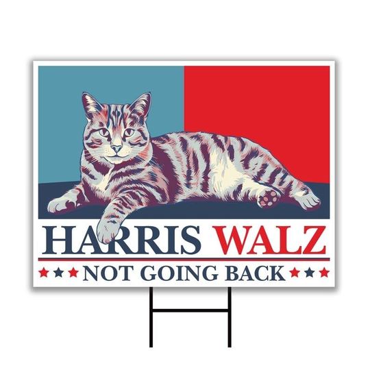 Discover Harris Walz 2024 Obviously Yard Sign - Coroplast Harris For President 2024 Lawn Sign