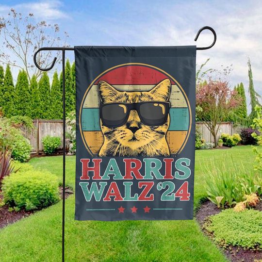 Discover Harris Walz Garden Flag, Cat For Kalama Garden Flag