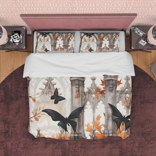 Discover Gothic Butterfly Bedding Sets, Gifts for Friends