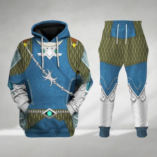 Discover Zora Armor Costume Hoodie, Legend Of Zelda Characters Hoodie Jogger Sets