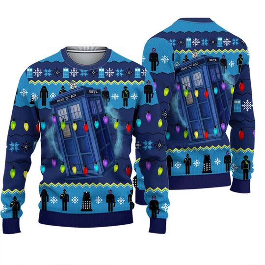 Discover Doctor Who Ugly Knitted Christmas Sweater