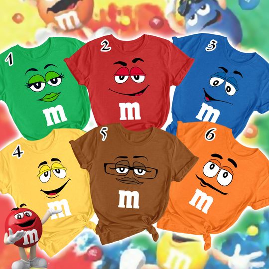Discover Matching Costume Shirt, M and M Tshirt, Halloween Costume Shirt, Candy Group Cosplay