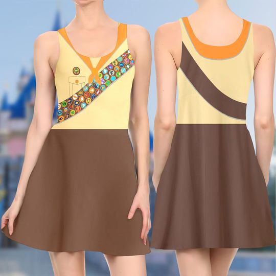 Discover Russell Up Movie 3D Cosplay Costume Skater Dress
