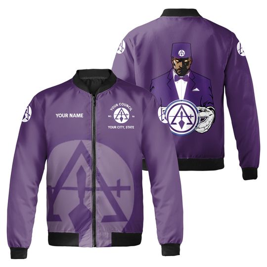 Discover Customized Cryptic Masonry Royal and Select Master Bomber Jacket