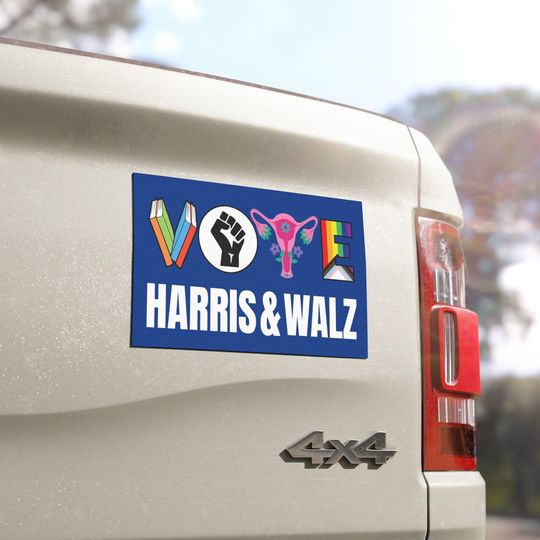 Discover Vote Magnet Kamala Harris Tim Walz 2024 Car Magnet