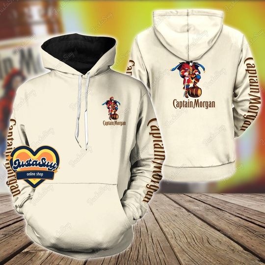 Discover Captain Morgan 3D Hoodie, Captain Morgan 3D Hoodie, Captain Morgan Gift, Rum Hoodie, Captain Morgan Sweatshirt, Drinking Lover Gift