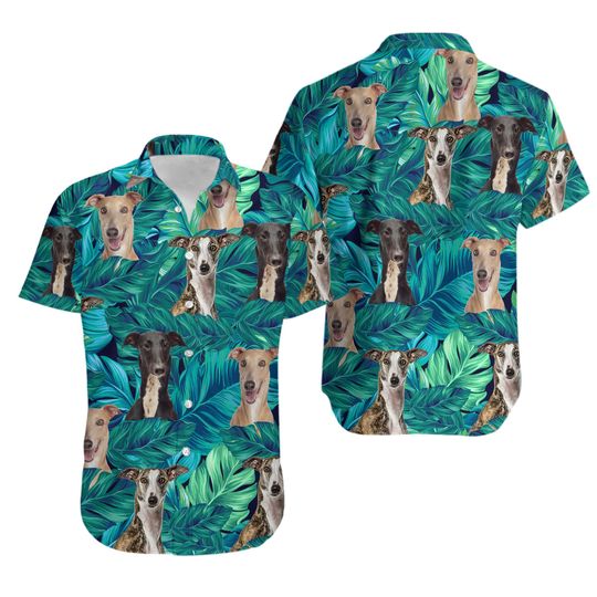 Discover Greyhound Hawaiian Shirt, Funny Dog Summer Beach Hawaiian Shirt