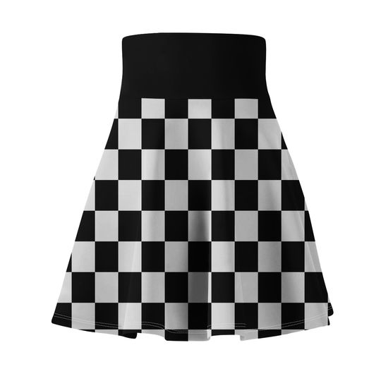Discover Black and white check Women's Skater Skirts