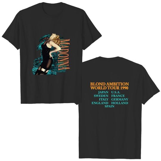 Discover Vintage Madonna Blond Ambition World Tour Shirt