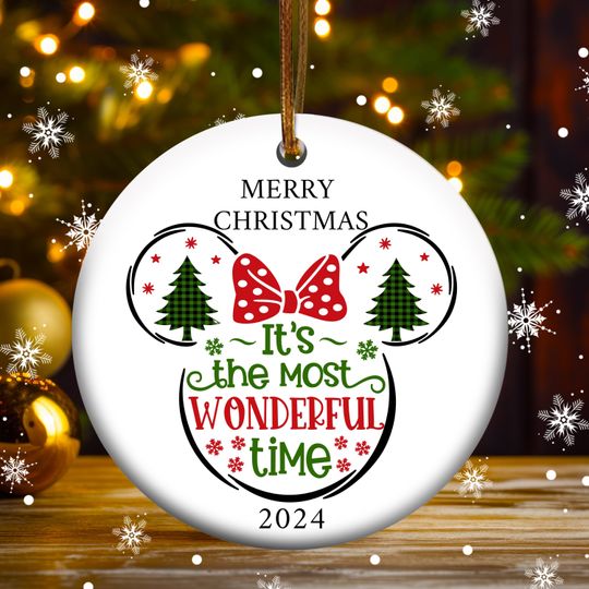 Discover Merry Christmas Ceramic Ornament, Its the most wonderful time Ceramic Ornament