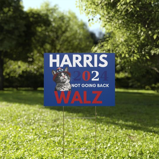 Discover Harris Walz Yard Sign, America Yard Sign, Kamala for President, Yard Signs for 2024 Election