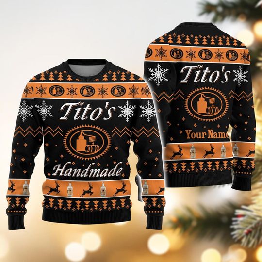 Discover Christmas Tito's Ugly Sweater, Custom Tito's Christmas Sweater, Titos Vodka Sweater