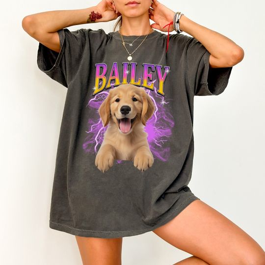 Discover Custom Vintage Pet Shirt from photo, Custom Dog Shirt, Personalized Dog graphic Shirt