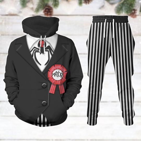 Discover Nightmare Christmas Hoodie, Mayor Of Halloween Town Custome Joggers