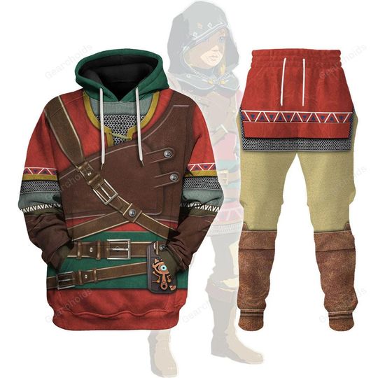 Discover Halloween Hylian Armor Zelda Cosplay Hoodie/Joggers, Legend Of Zelda 3D Hoodie