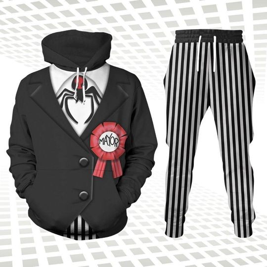 Discover Halloween The Mayor Cosplay Hoodie/Joggers, Nightmare Before Christmas Shirt