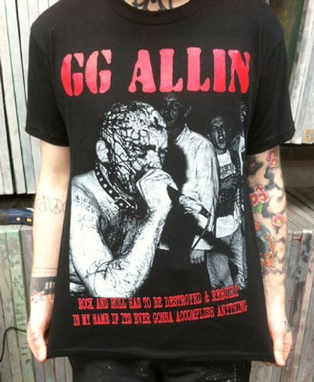 Discover GG Allin T-shirt UK SHIPPING Included