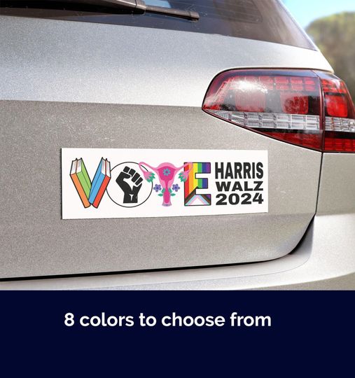 Discover Vote Car Magnet or Bumper Sticker, Elect Harris Walz 2024 for President