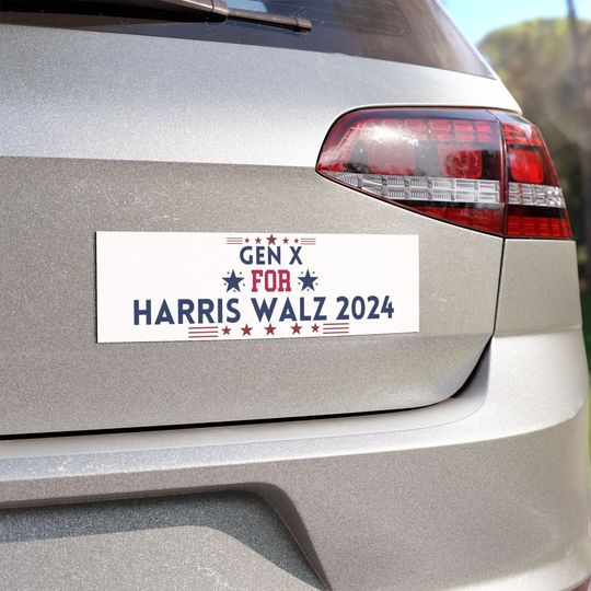 Discover Harris Walz 2024 Car Magnet, Bumper Stickers Harris Walz Democrat Campaign