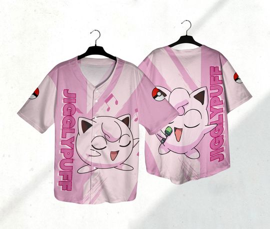 Discover Jigglypuff Baseball Jersey Shirt Jigglypuff Jersey Gift