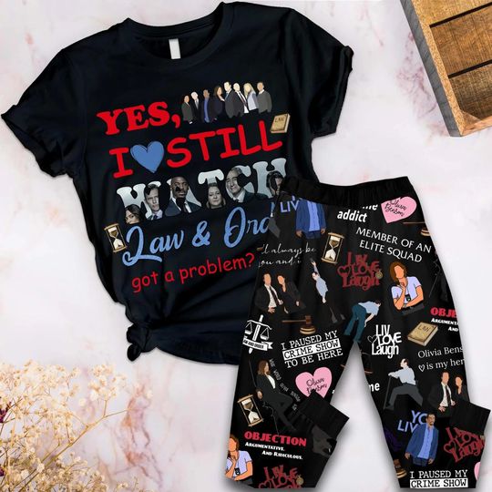 Discover Law And Order Pajamas Set for Show Fans