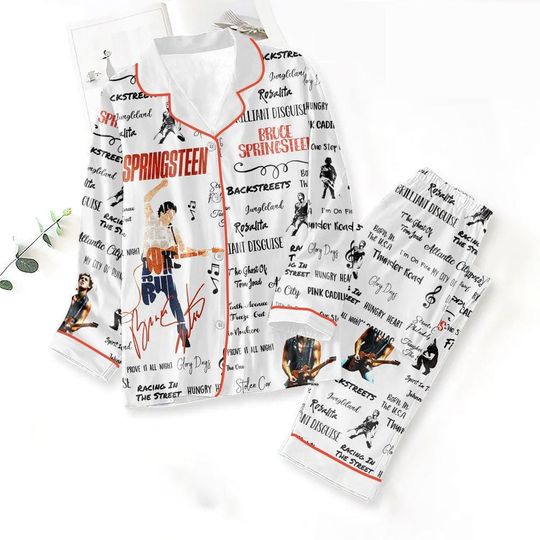 Discover Bruce Springsteen Pajamas Set for Concert Fans