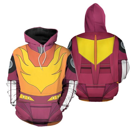 Discover Halloween Transformers Hot Rodimus Costume 3D Hoodie Jogger Sets