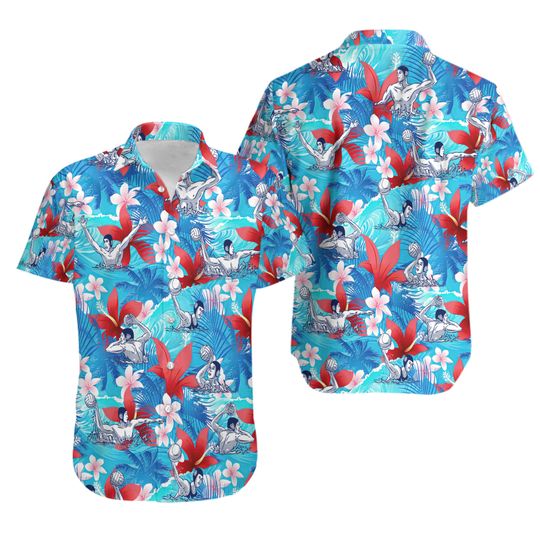 Discover Water Polo Tropical Flower Hawaiian Shirt
