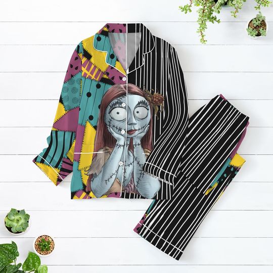 Discover Halloween Sally Pajamas Set, Horror Women Pajamas