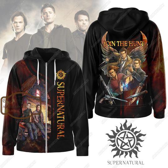 Discover Supernatural 3D Zip Hoodie Gift