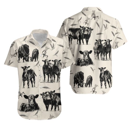 Discover Black Angus Hawaiian Shirt