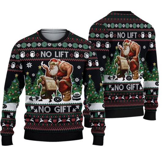 Discover 3D No Lift No Gift Christmas Gift All Over Print 3D Sweater