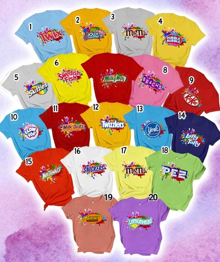Discover Chocolate Bars Group Halloween, Candy Group Costumes Teachers T-Shirt