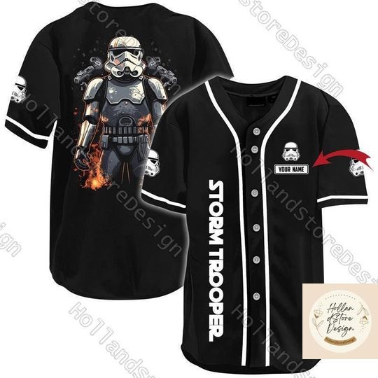 Discover Halloween Stormtrooper Baseball Jersey, Personalized Stormtrooper Shirt